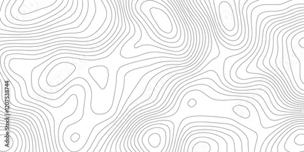 Obraz Abstract topography contour map background design,Modern design with White topographic wavy pattern design,Geographic mountain terrain.The topo contour map with terrain. 