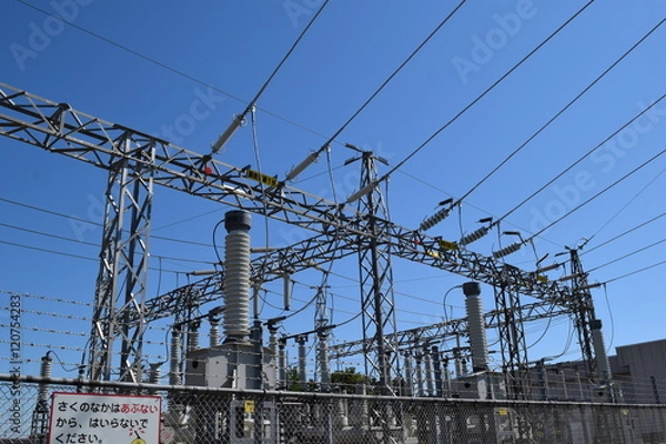 Fototapeta 変電所