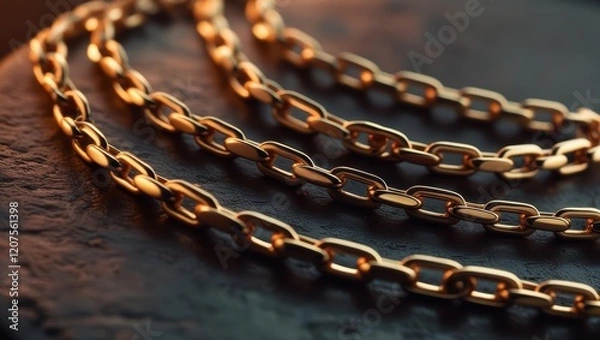 Obraz close up of chains