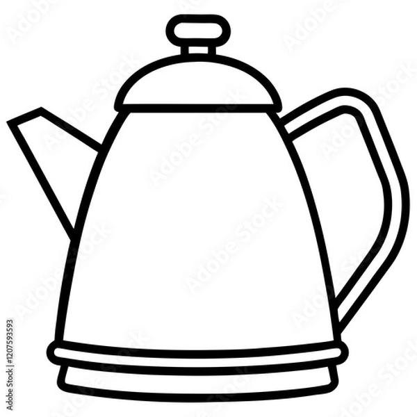 Fototapeta Vector Kettle Outline Design