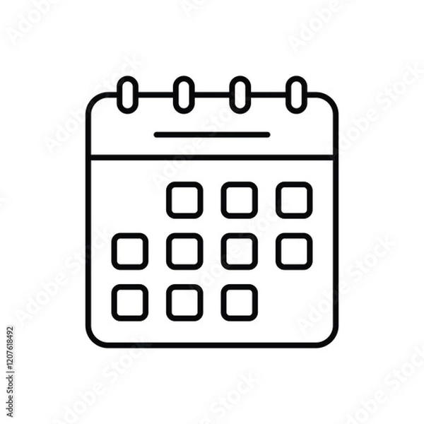 Obraz Events Calendar vector icon