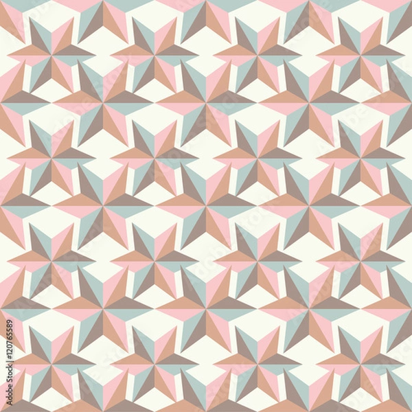 Obraz Seamless vector background with decorative stars. Print. Cloth design, wallpaper.