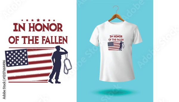 Fototapeta America Land Of The Free Since 1776 Because of The Brave T Shirt Design. Best Typography Vector T shirt Design, Softball Dad USA Flag Design.
