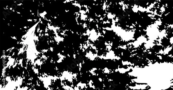 Fototapeta Elegant abstract design featuring a black background with sleek white marble-like patterns, creating a luxurious and modern aesthetic. Perfect for digital artwork, premium designs.