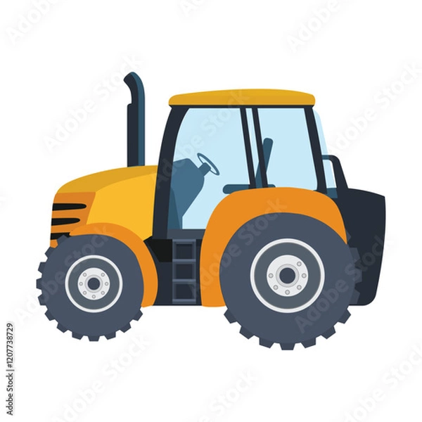 Obraz Farm Or Construction Tractor Illustration