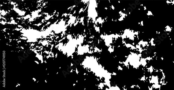 Fototapeta Elegant abstract design featuring a black background with sleek white marble-like patterns, creating a luxurious and modern aesthetic. Perfect for digital artwork, premium designs.