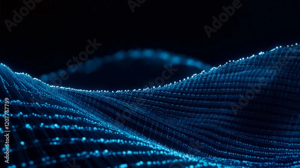Fototapeta Dynamic Networking Wave