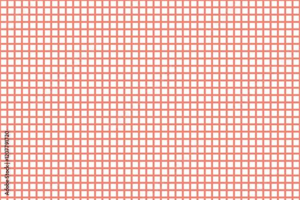 Fototapeta simple abstract white color creative small square pattern tomato color background seamless red grid pattern that can be used as a background or texture