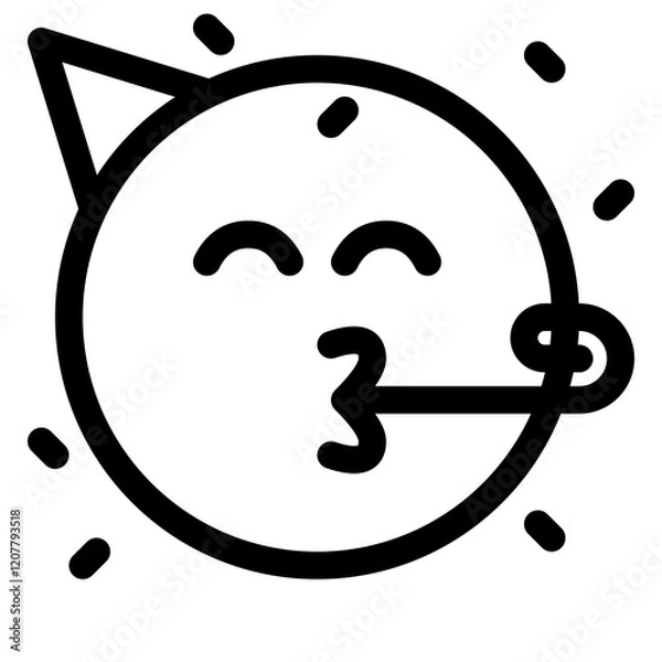 Fototapeta Party Emoji