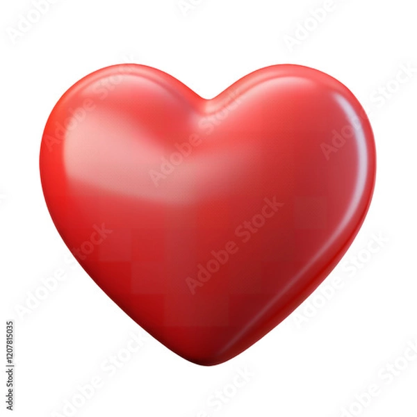 Obraz icon of red like, pixel pattern, isolated on a transparent background