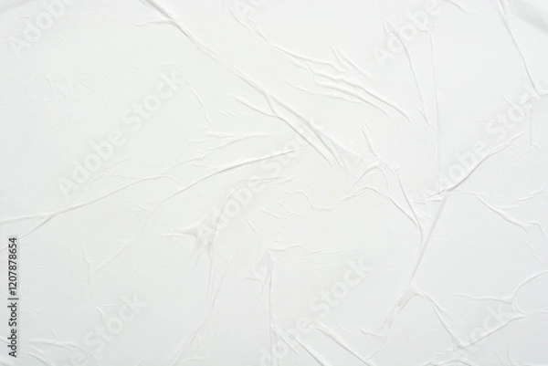 Fototapeta Paper with folds. Texture of white paper.