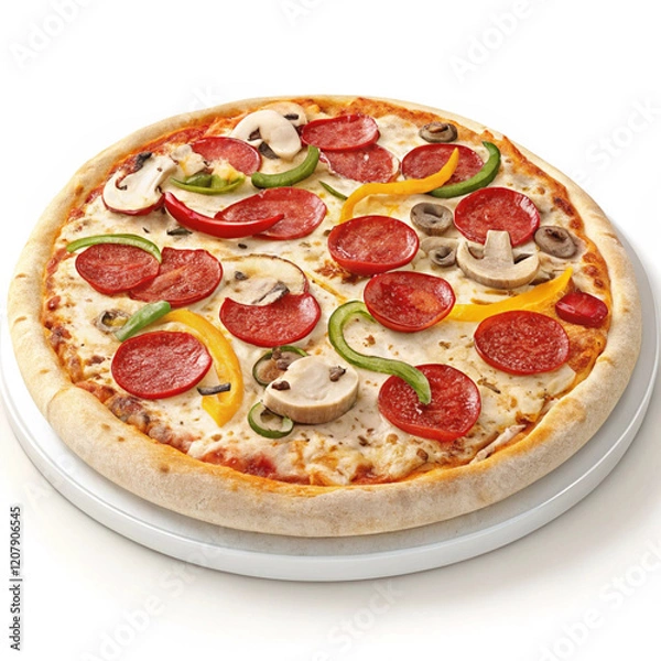 Obraz pizza isolated on white