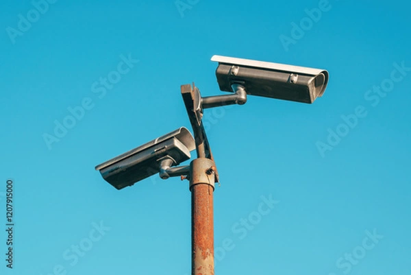 Obraz CCTV security camera for street surveillance