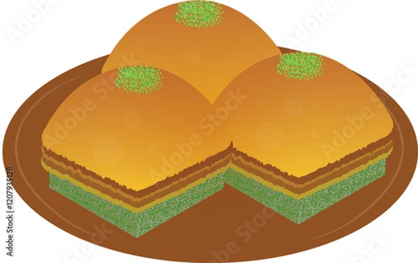 Obraz baklava traditional dessert