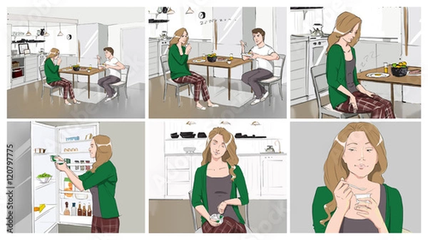 Obraz Commercial storyboards