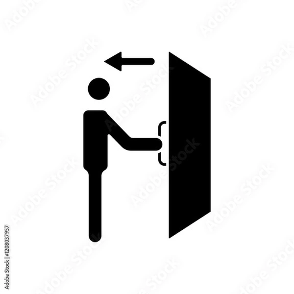 Fototapeta pull icons  symbol vector elements for infographic web
