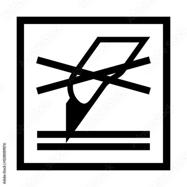 Obraz Packaging symbol vector shipping cargo signs