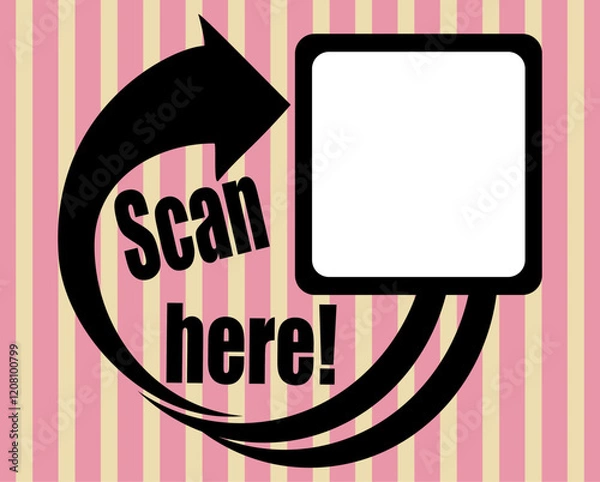 Obraz Scan QR code icon. Qr code scan template for smartphone to pay. QR code for mobile apps, payment and phone.