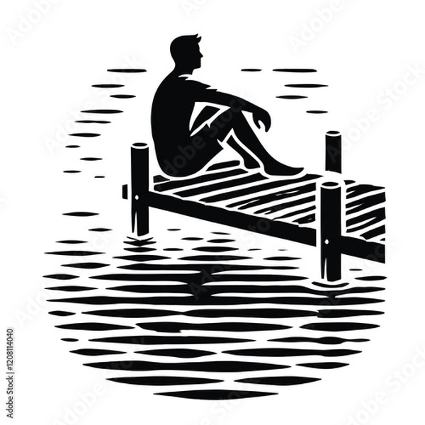 Fototapeta Dockside Serenity