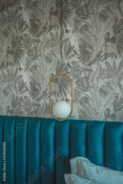 Obraz lamp in a hotel room 