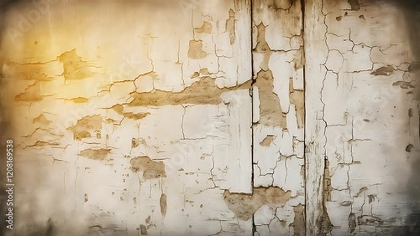 Obraz White color old wall texture - background