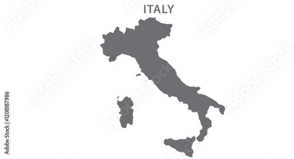 Fototapeta Italy Map