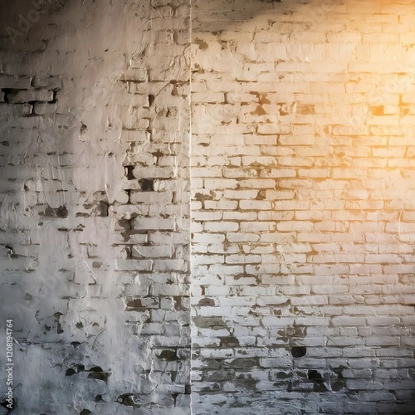 Obraz White color old wall texture - background