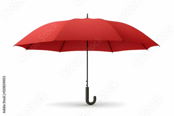 Fototapeta Red Umbrella 3D Render