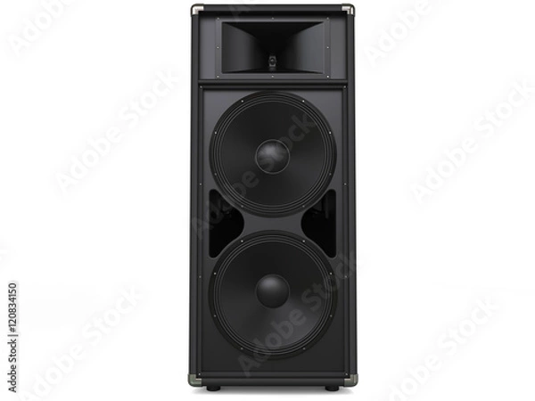 Obraz Modern Black Concert Loadspeaker - Front View