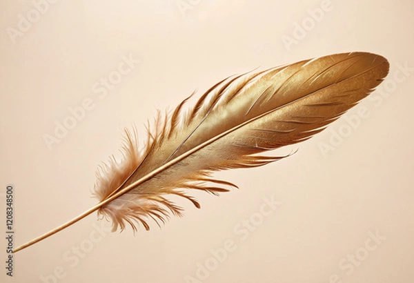 Fototapeta Feather Lightness & Tenderness: Blue, Pink, Red, & White, Detailed Design Element for Textile Prints, Graphic Art, Abstract Pattern Backgrounds