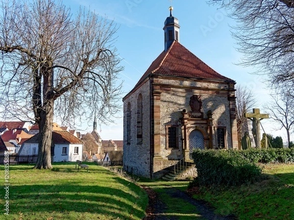 Fototapeta Architectural monument in Warburg, Germany, Erasmus Chapel