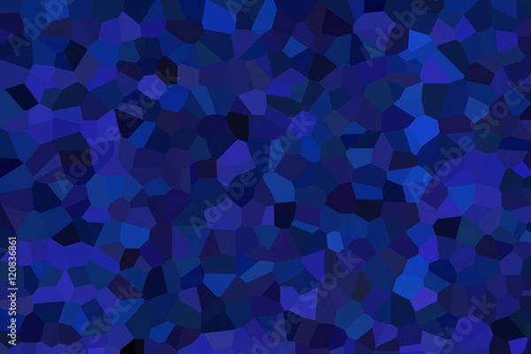 Fototapeta Abstract colorful polygon of blue pattern background, illustration, copy space for text