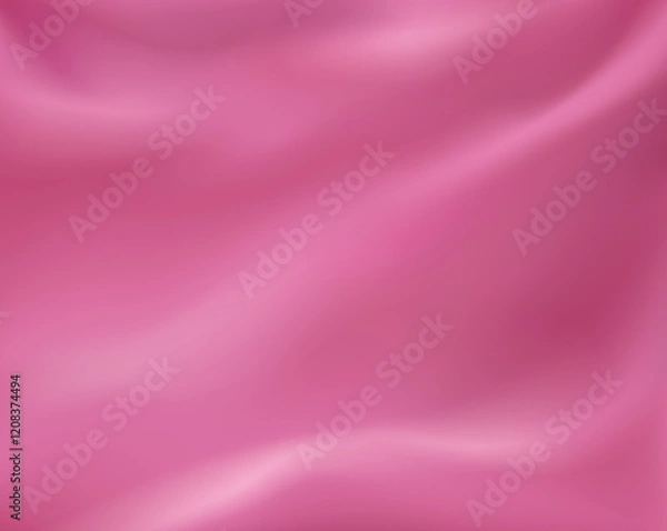 Fototapeta Soft texture of light pink silk material. Coral pink background with smooth texture of fabric close-up. The texture of the textile pattern. 
