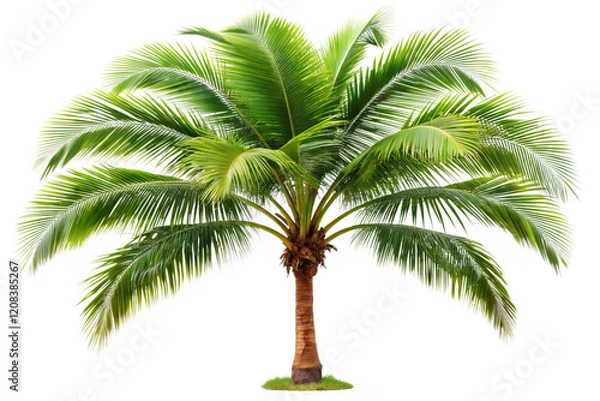 Obraz palm tree on white background