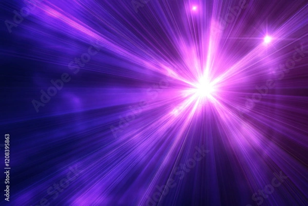 Fototapeta Futuristic Neon Waves with Glowing Abstract Curves, Vibrant Colors, and Digital Art Aesthetics for Modern Design and Dynamic Light Patterns