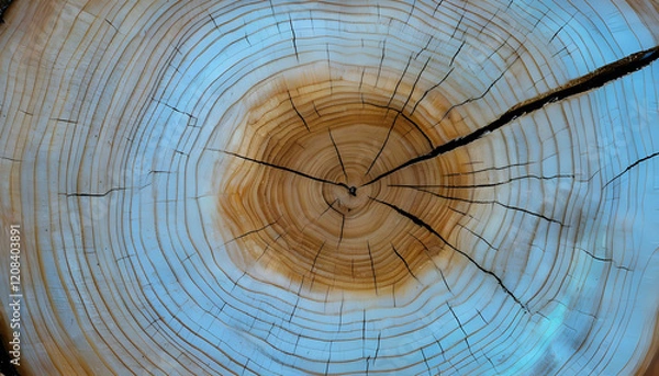 Obraz cross section of tree wallpaper background