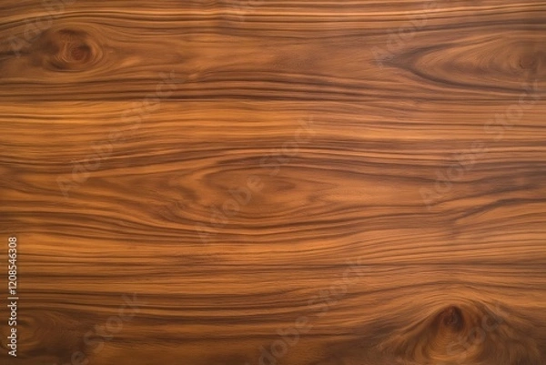 Fototapeta Warm Brown Wooden Surface with Natural Grain Pattern for background