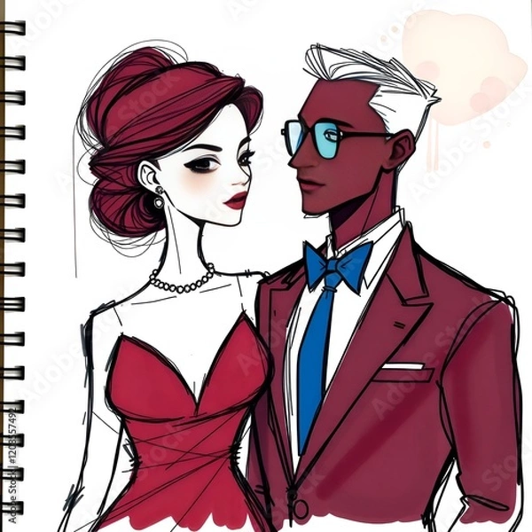 Obraz couple in love