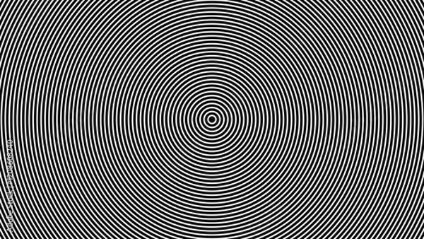 Fototapeta Illustration of black circle on white background.