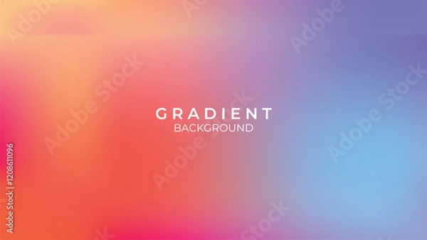 Obraz Background gradient minimalist colorful template