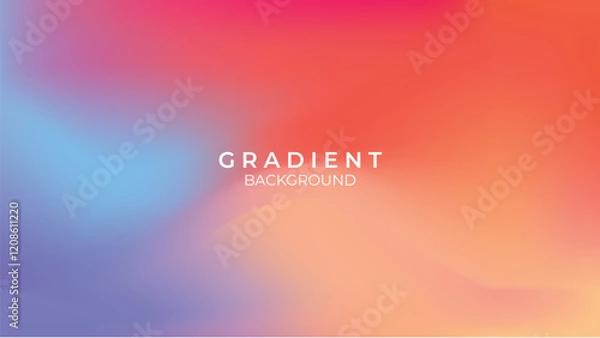 Obraz Background gradient minimalist colorful template