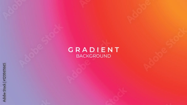 Obraz Background gradient minimalist colorful template