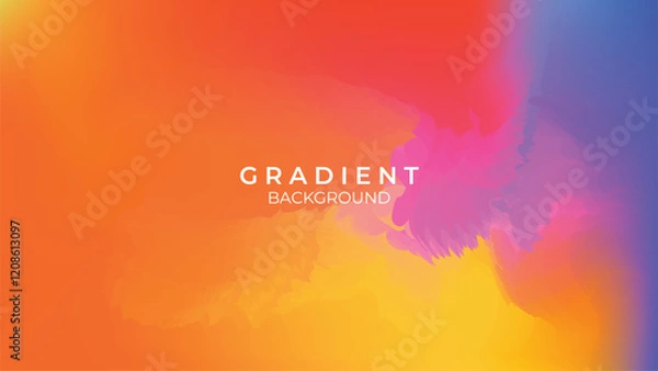 Obraz Background gradient minimalist colorful template