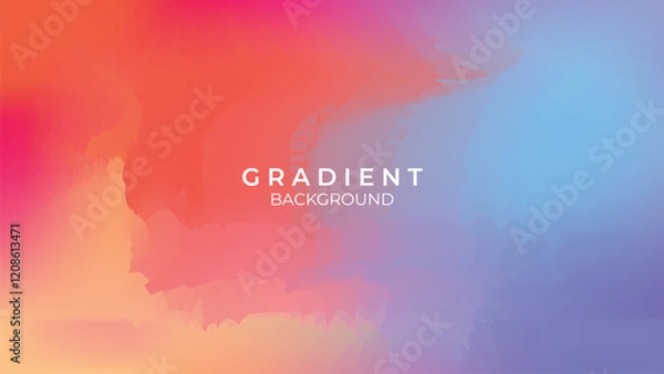 Obraz Background gradient minimalist colorful template