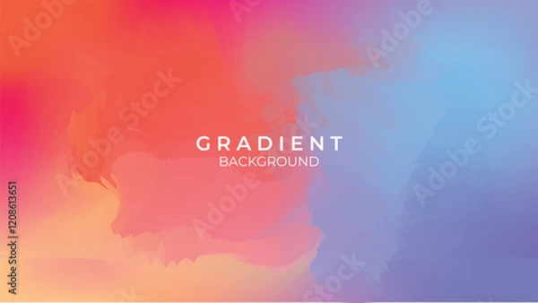 Obraz Background gradient minimalist colorful template