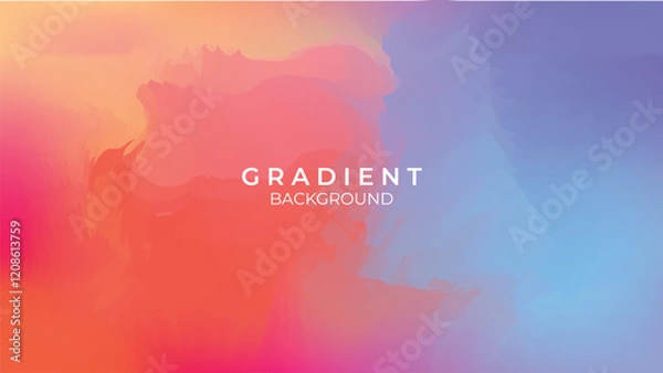 Obraz Background gradient minimalist colorful template