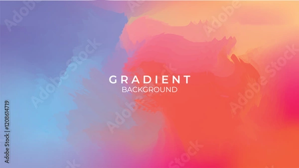 Obraz Background gradient minimalist colorful template