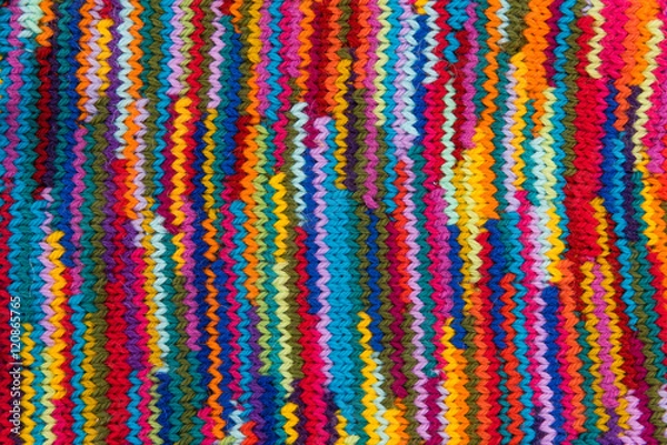 Fototapeta striped colorful wool texture