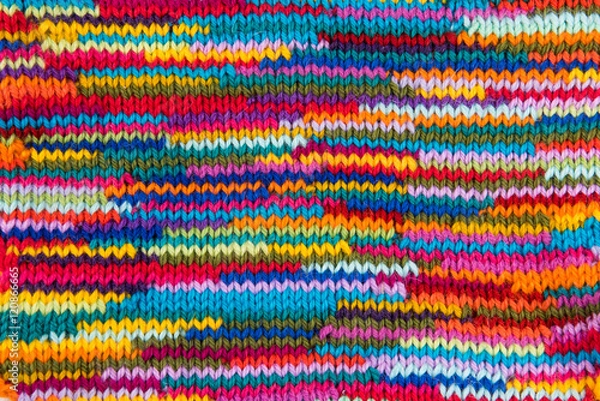 Fototapeta striped colorful wool texture