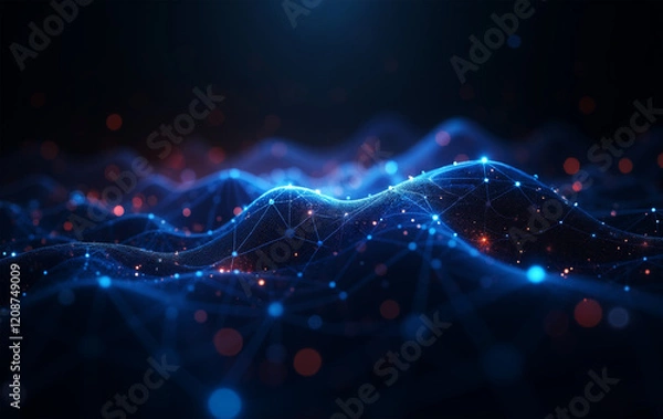 Obraz Artificial Intelligence AI Large Language Model, Autonomous, Deep Learning, Machine Learning, Neural Network Technology	
